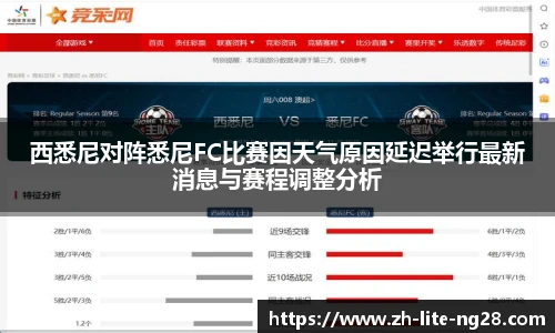 西悉尼对阵悉尼FC比赛因天气原因延迟举行最新消息与赛程调整分析